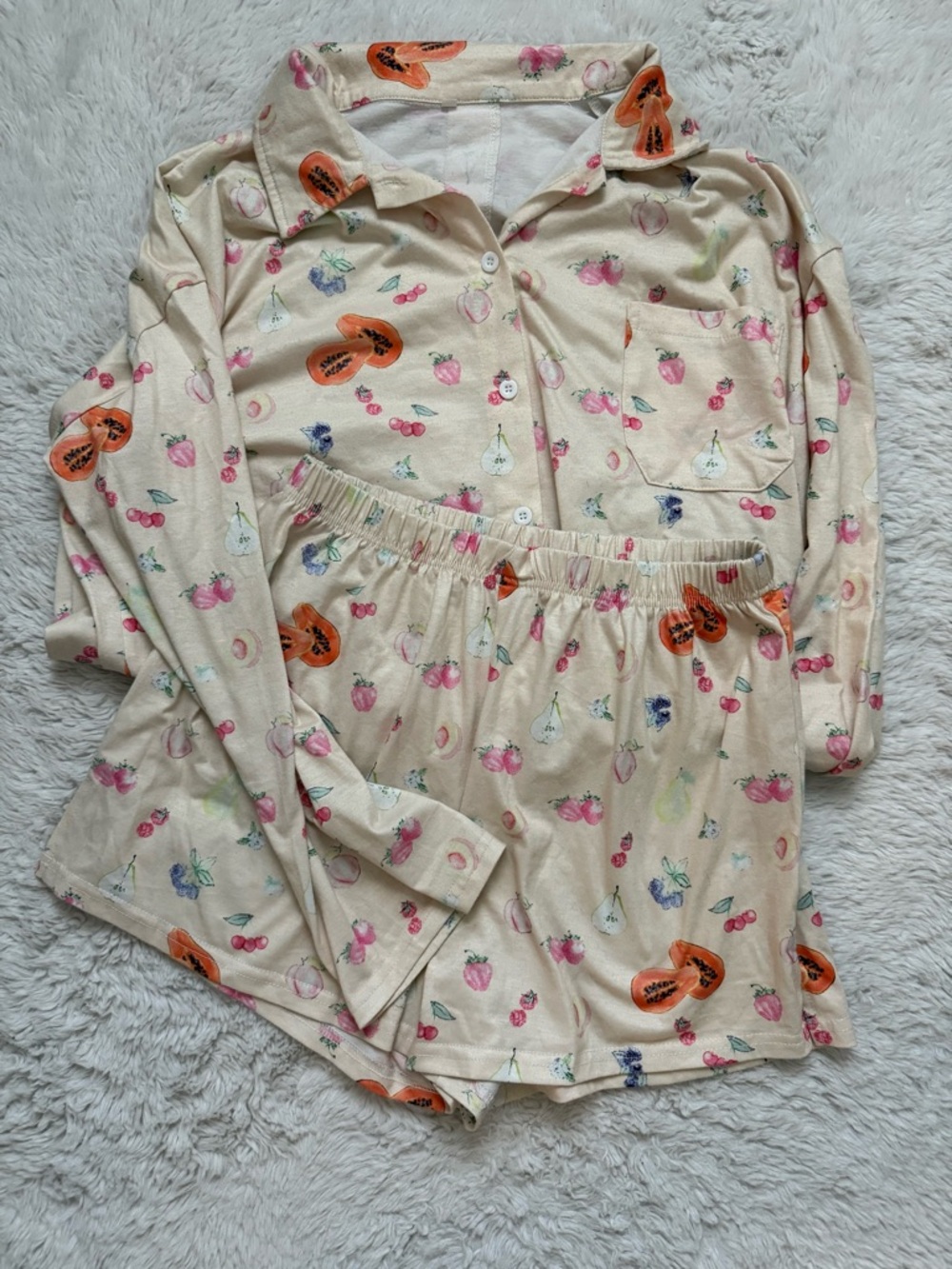 Women’s  Fruit-Print Pajama Set